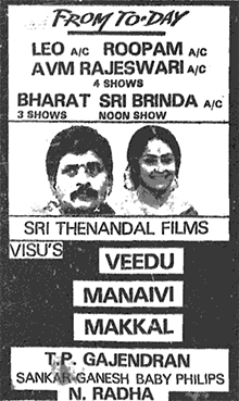 <i>Veedu Manaivi Makkal</i> 1988 film directed by T. P. Gajendran