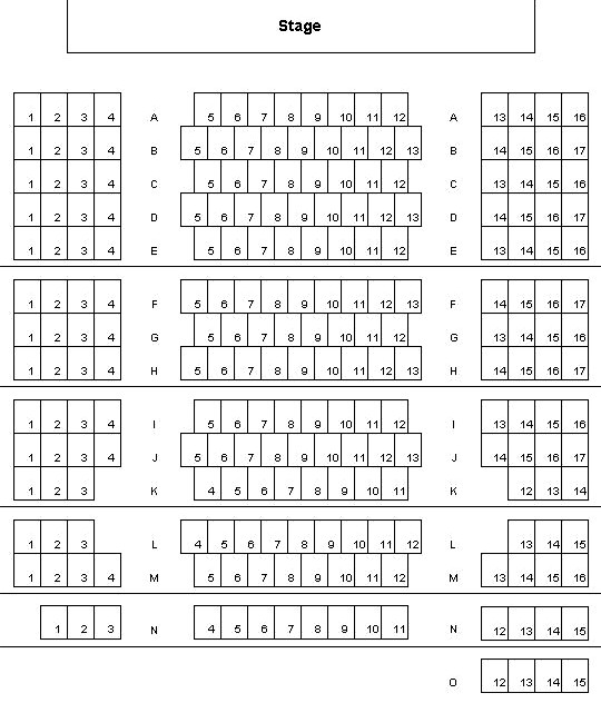 Rochester Auditorium Theater Seating Chart