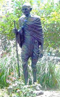 <span class="mw-page-title-main">Statue of Mahatma Gandhi (New York City)</span> Bronze sculpture in Manhattan, New York, U.S.