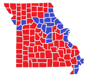 File:United States presidential election in Missouri by county, 1960.png