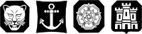 The assay office marks - from left to right, London, Birmingham, Sheffield, and Edinburgh. Assayoffices.png