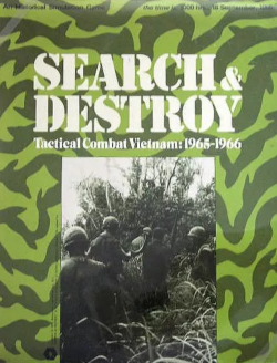 <i>Search & Destroy: Tactical Combat Vietnam 1965-1966</i> Vietnam War board wargame published in 1975