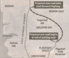 Eastern Ring Road Proposed highway in Hobart, Tasmania