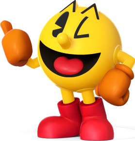 File:Pac-Man character art - Super Smash Bros.png