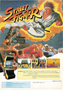 North American arcade flyer of Street Fighter.