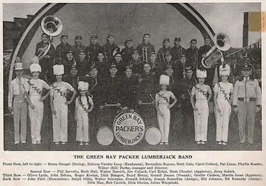 The Lumberjack Band in a 1950 program