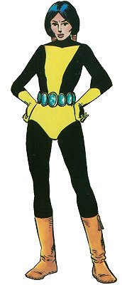 Dani Moonstar in her first appearance. Art by Bob McLeod (Marvel Graphic Novel #4).