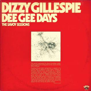 <i>Dee Gee Days: The Savoy Sessions</i> compilation album by Dizzy Gillespie