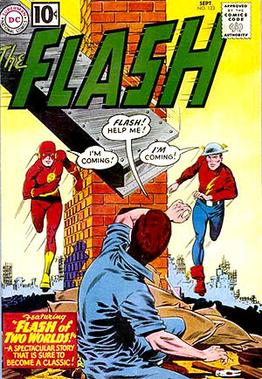 Resultado de imagem para Flash #123 “Flash of Two Worlds”