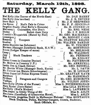 <i>The Kelly Gang</i> (Rede play)