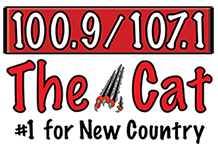 WKLI-FM WKBE 100.9 107.1 the Cat logo.png