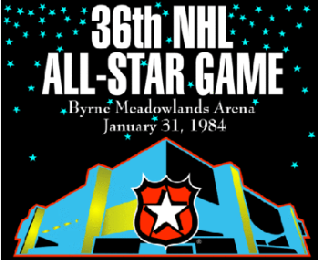 1984 36th Nhl All-star Game Campbell Metal Print by B Bennett 