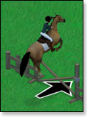 Screenshot of the "Jumping Show" in Horseland Horseland jumping oct08.png