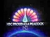 1979 "Proud as a Peacock" logo. The thin-plumed, candy corn-coloured peacock was different than the one found on the "Proud N". The old "Abstract N" still appears at the bottom. Proud as a Peacock (1979 logo).jpg