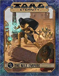 Cover of Torg Eternity edition, 2020 UNA10045 The Nile Empire Ulisses Spiele RPG supplement cover 2020.jpg