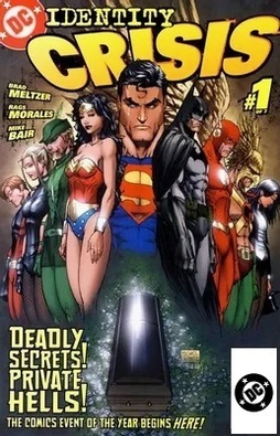 Cover art to Identity Crisis #1. Art by Michael Turner.