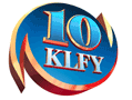 KLFY logo used from 1998 until December 27, 2011. The "10" had been used since 1974, with the hurricane eye surround motif added in 1982.