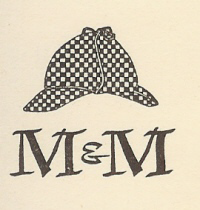 colophon for Mycroft & Moran designed by Ronald Clyne. Mycroft moran.png