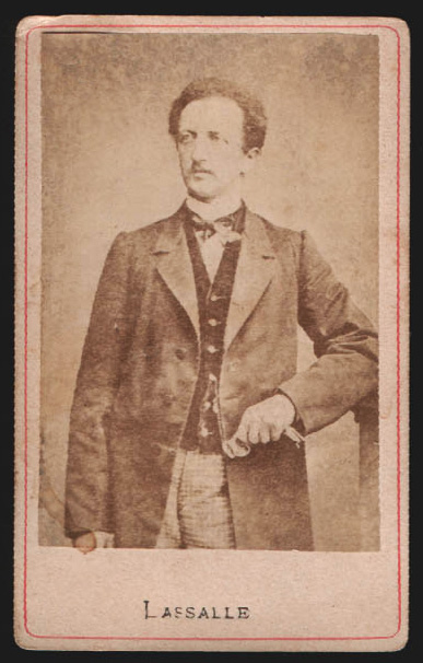 Photo of Ferdinand Lassalle on a carte de visite