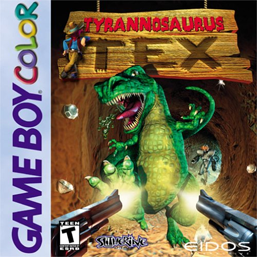 Colored T-Rex Dinosaur Game