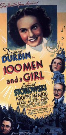 File:Original movie poster for the film One Hundred Men and a Girl.jpg