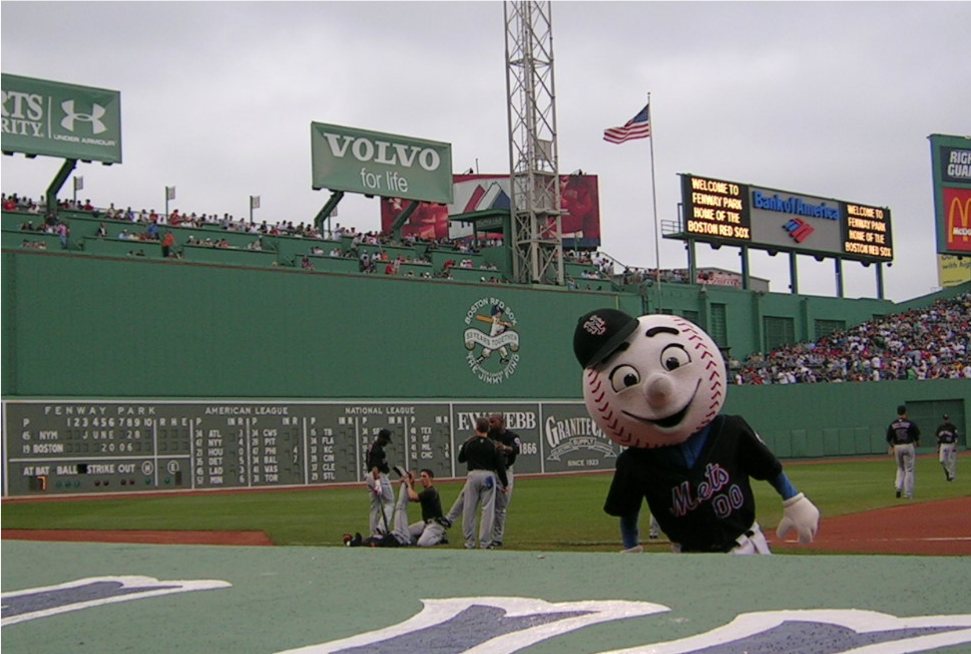 Mr. Met in Black Alternate Jersey - Mets History