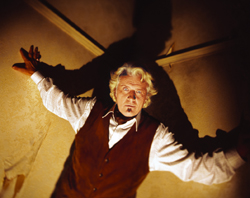 Rutger Hauer as Barlow, climbing the ceiling in Salem's Lot (2004). RutgerBarlow1.jpg