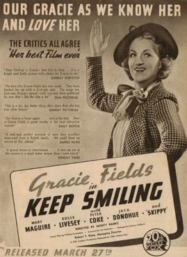 <i>Keep Smiling</i> (1938 film) 1938 film by Monty Banks