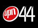 UPN 44 logo. The "broken" 4s resemble the "broken 7" then used in WHIO-TV's logo. UPN 44, Dayton, 2003.jpg