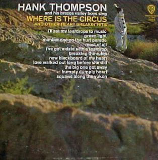 <i>Where Is the Circus</i> 1966 studio album by Hank Thompson