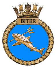 File:HMS Biter crest.jpg