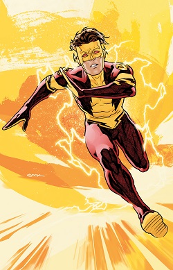 Bar Torr as Kid Flash, on the cover to DC UNIVERSE PRESENTS #12 (2015)Art by Jorge Jimenez.