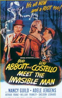 <i>Abbott and Costello Meet the Invisible Man</i> 1951 comedy horror film directed by Charles Lamont