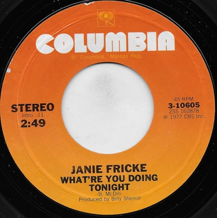 <span class="mw-page-title-main">What're You Doing Tonight</span> 1977 single by Janie Fricke