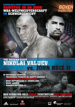 <span class="mw-page-title-main">Nikolai Valuev vs. John Ruiz II</span> Boxing match