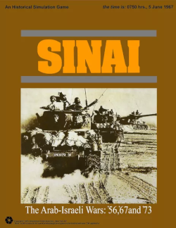 <i>Sinai: The Arab-Israeli Wars</i> 1973 Middle East board wargame