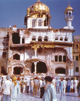 File:Akal Takht after Operation Blue Star (1984).jpg