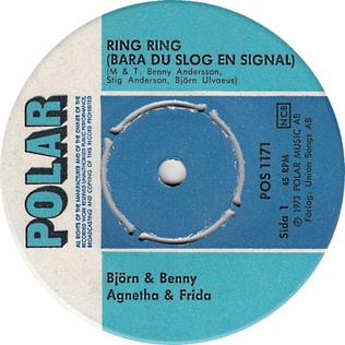 <span class="mw-page-title-main">Ring Ring (ABBA song)</span> 1973 single by Bjorn & Benny, Agnetha & Frida (ABBA)