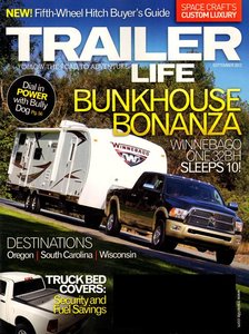 <i>Trailer Life</i> Magazine that reviews recreational vehicles