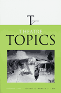 <i>Theatre Topics</i> Academic journal