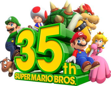 File:Super Mario Bros 35th Anniversary logo.png
