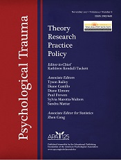<i>Psychological Trauma: Theory, Research, Practice, and Policy</i> Academic journal