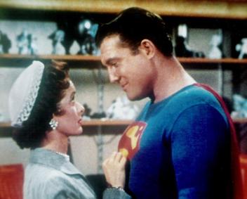 Noel Neill and George Reeves in Adventures of Superman