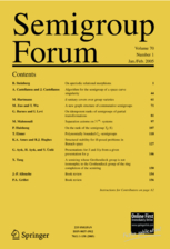 <i>Semigroup Forum</i> Academic journal