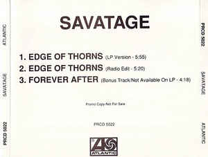 <span class="mw-page-title-main">Edge of Thorns (song)</span> 1993 single by Savatage