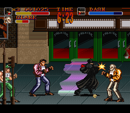 The Shadow battles various enemies in the game. SNES The Shadow.png