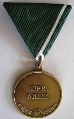 <span class="mw-page-title-main">Militia Medal</span> Austrian military award