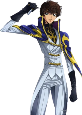 <span class="mw-page-title-main">Suzaku Kururugi</span> Fictional character from Code Geass