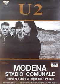 The Joshua Tree Tour 1987 concert tour by U2