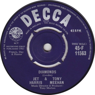 <span class="mw-page-title-main">Diamonds (instrumental)</span> 1963 single by Jet Harris and Tony Meehan